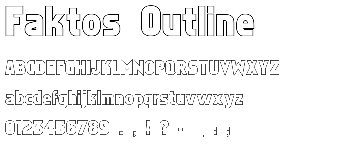 Faktos Outline font